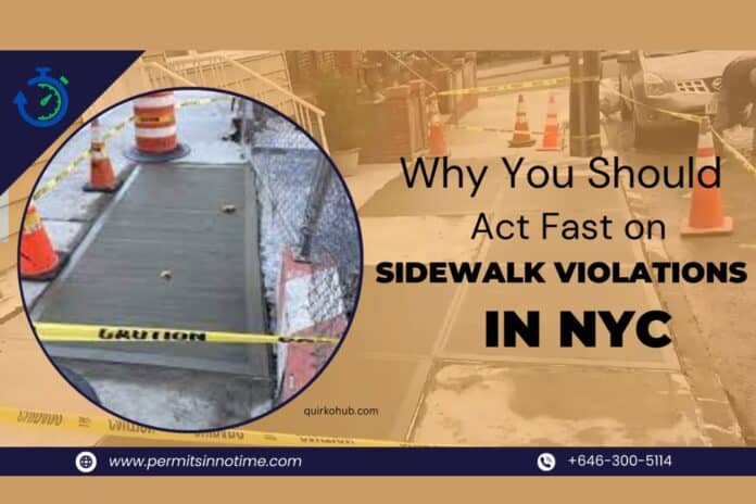 Why You Should Act Fast on Sidewalk Violations in NYC